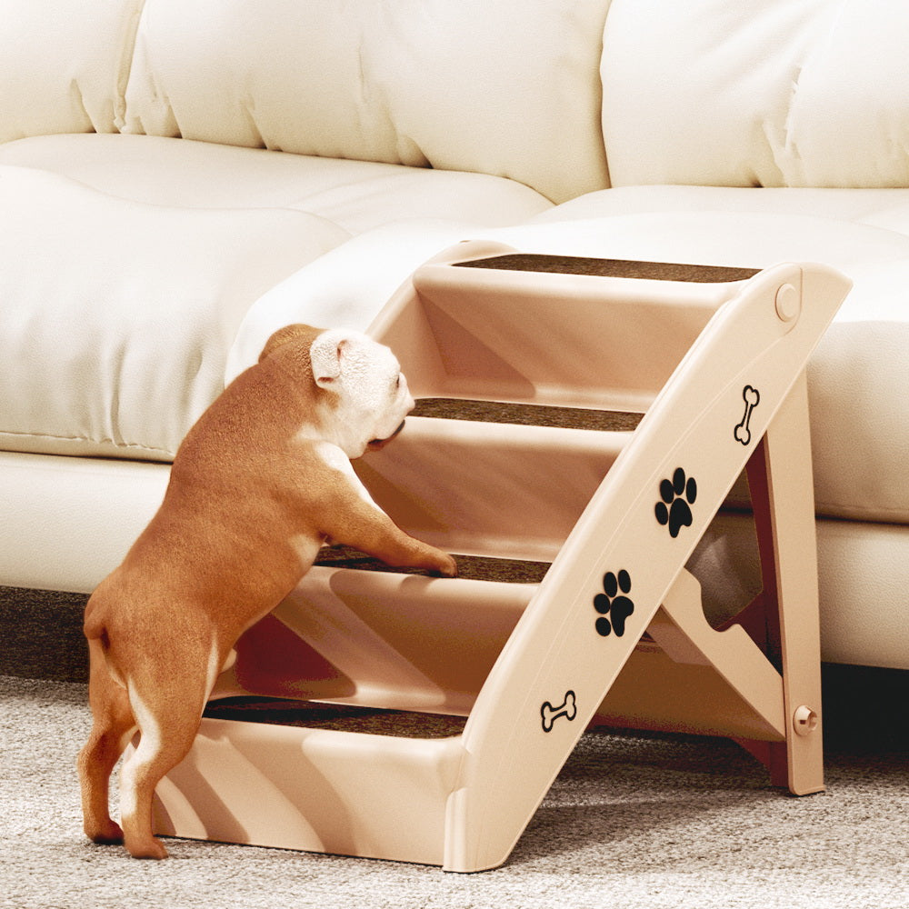 i.Pet Dog Ramp Steps For Bed Sofa Car Pet Stairs Ladder Portable Foldable