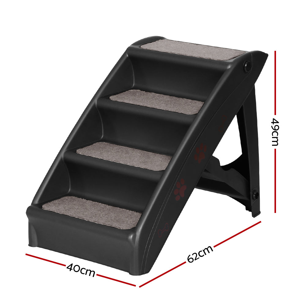 i.Pet Dog Ramp Steps For Bed Sofa Car Pet Stairs Ladder Portable Foldable