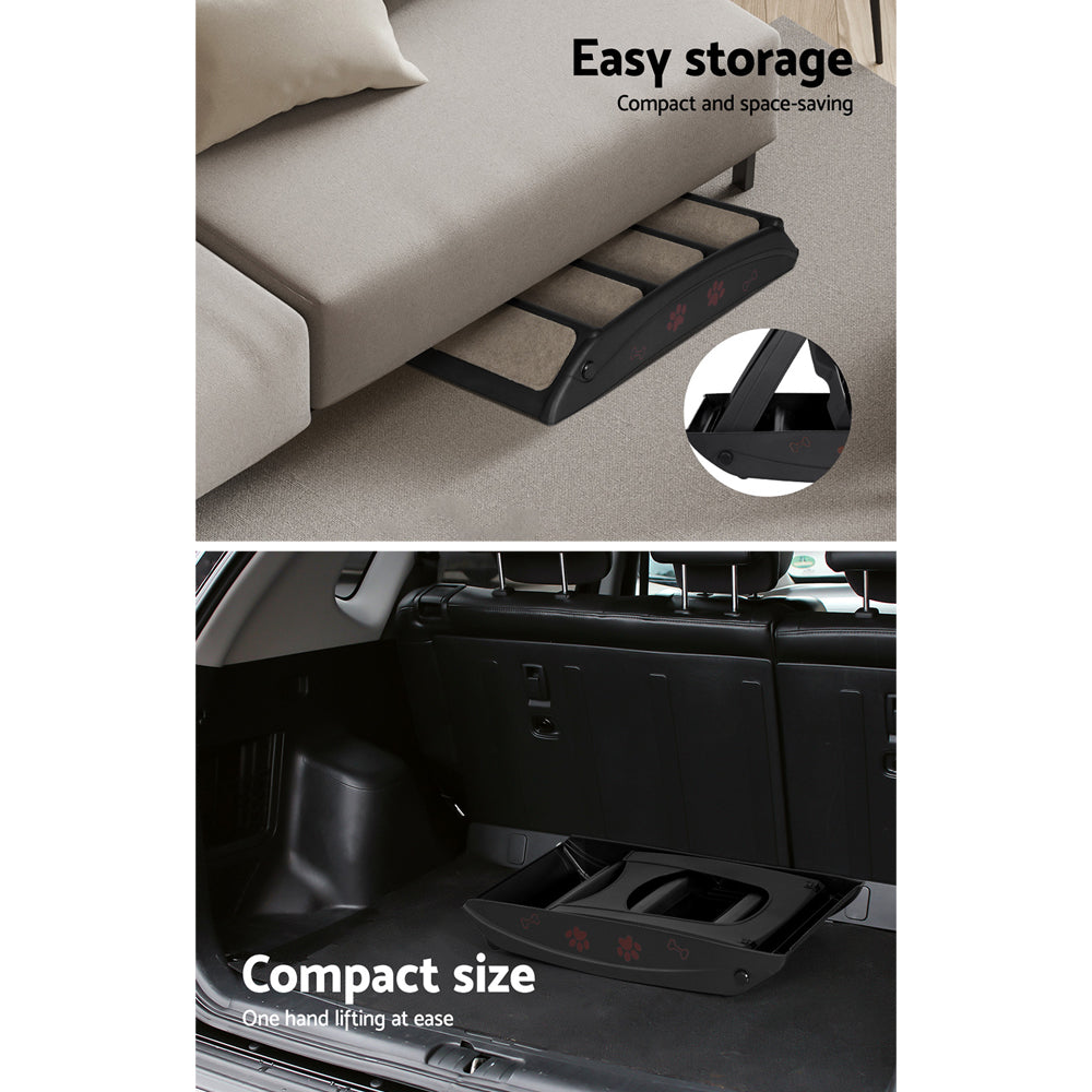 i.Pet Dog Ramp Steps For Bed Sofa Car Pet Stairs Ladder Portable Foldable