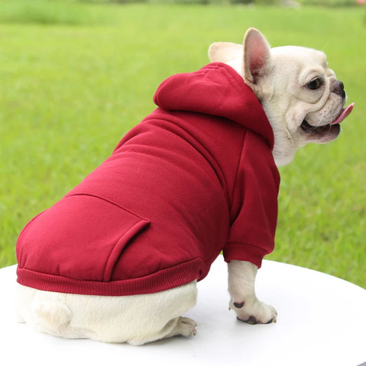 Thickened Hooded Dog Sweater – Warm & Stylish for Cold Weather