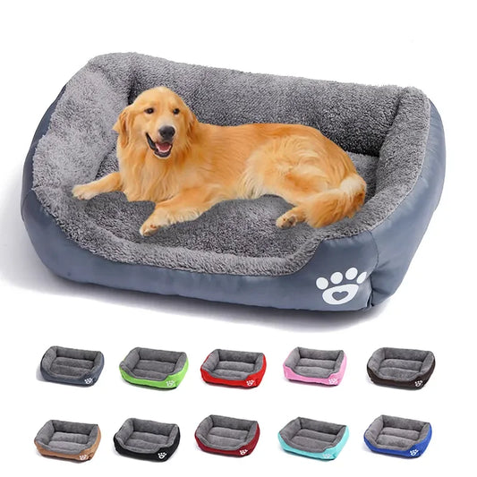 Breathable Cotton Pet Bed – Soft, Durable & Machine Washable