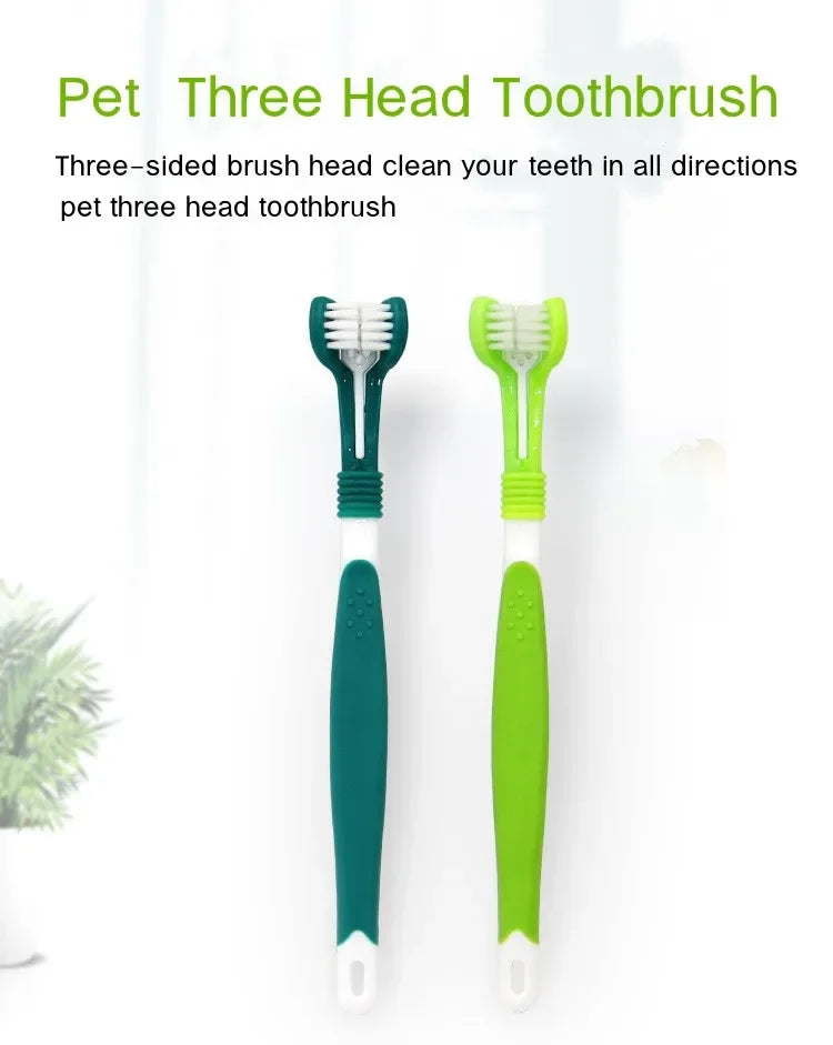 3-Sided Pet Toothbrush