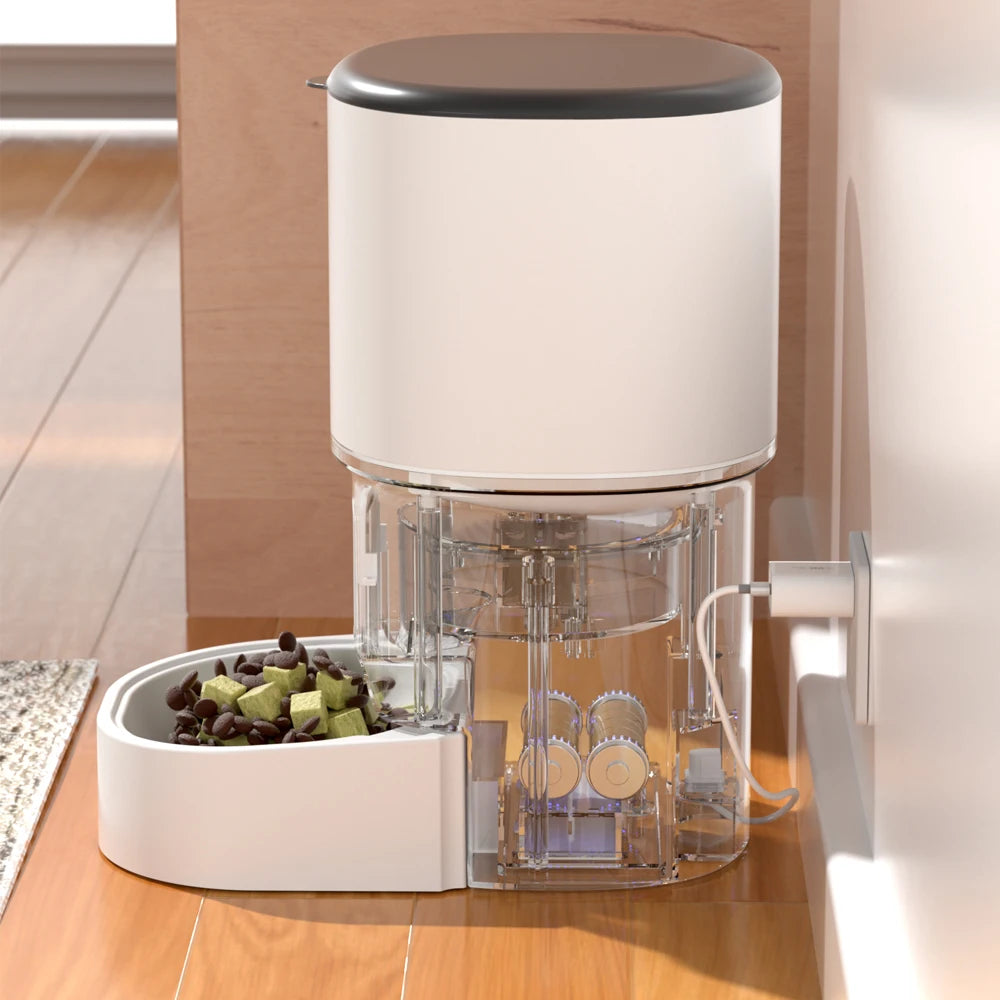4L WIFI Button Automatic Pet Feeder