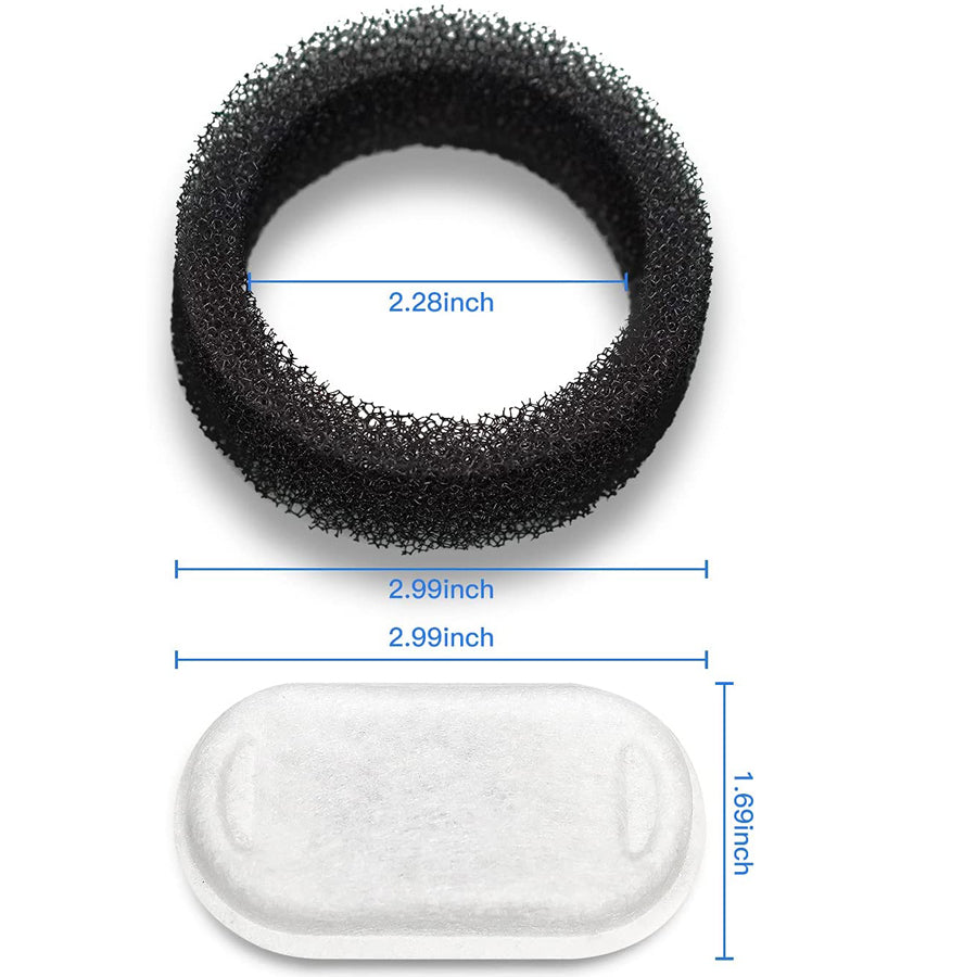 Replacement Filters for Pet Water Fountain Stainless Steel Dispenser Feeders