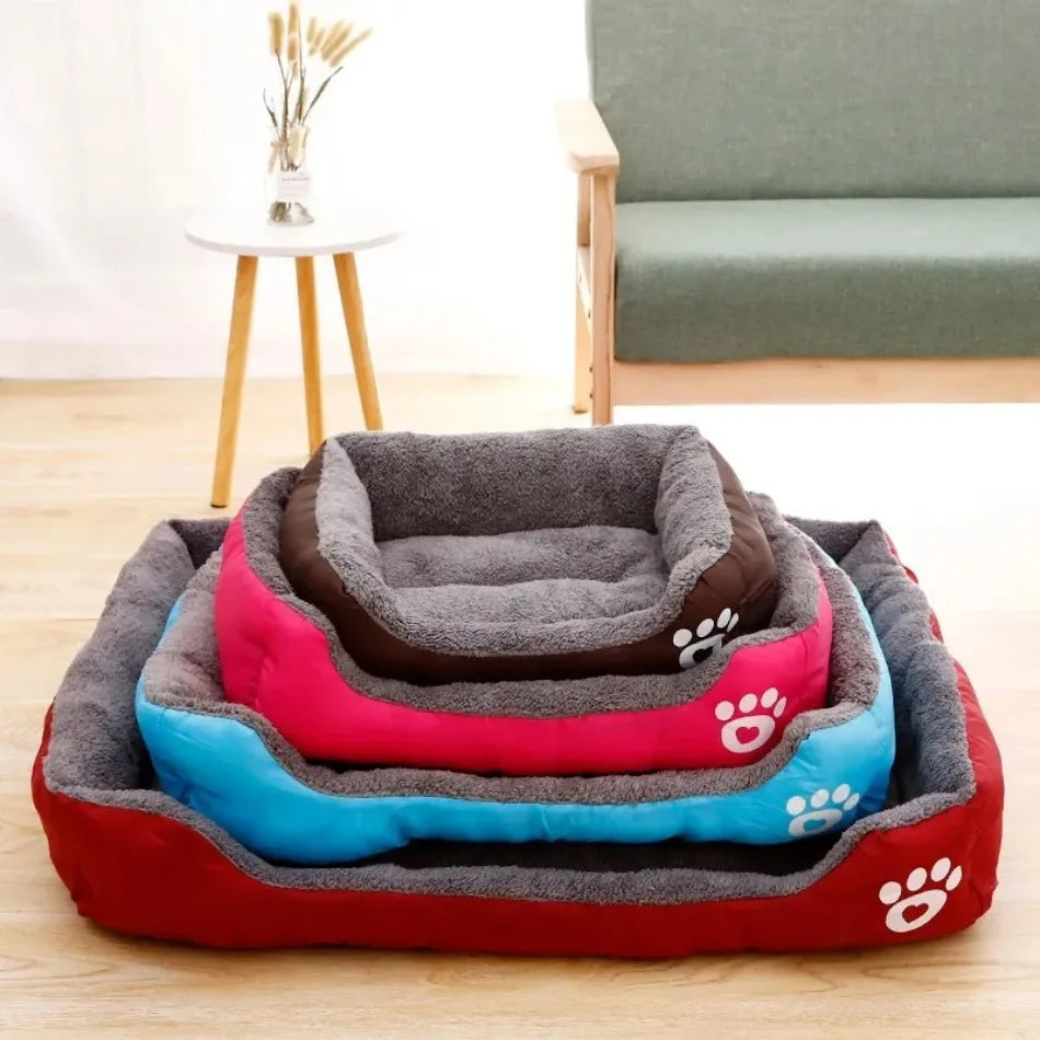 Large Pet Square Plush Washable Mattress