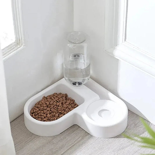 Automatic Pet Bowl – Dual-Use Food & Water Station for Cats & Dogs