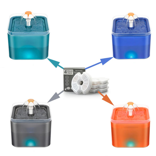 Pet Water Dispenser Filter – Activated Carbon & Resin for Cats & Dogs