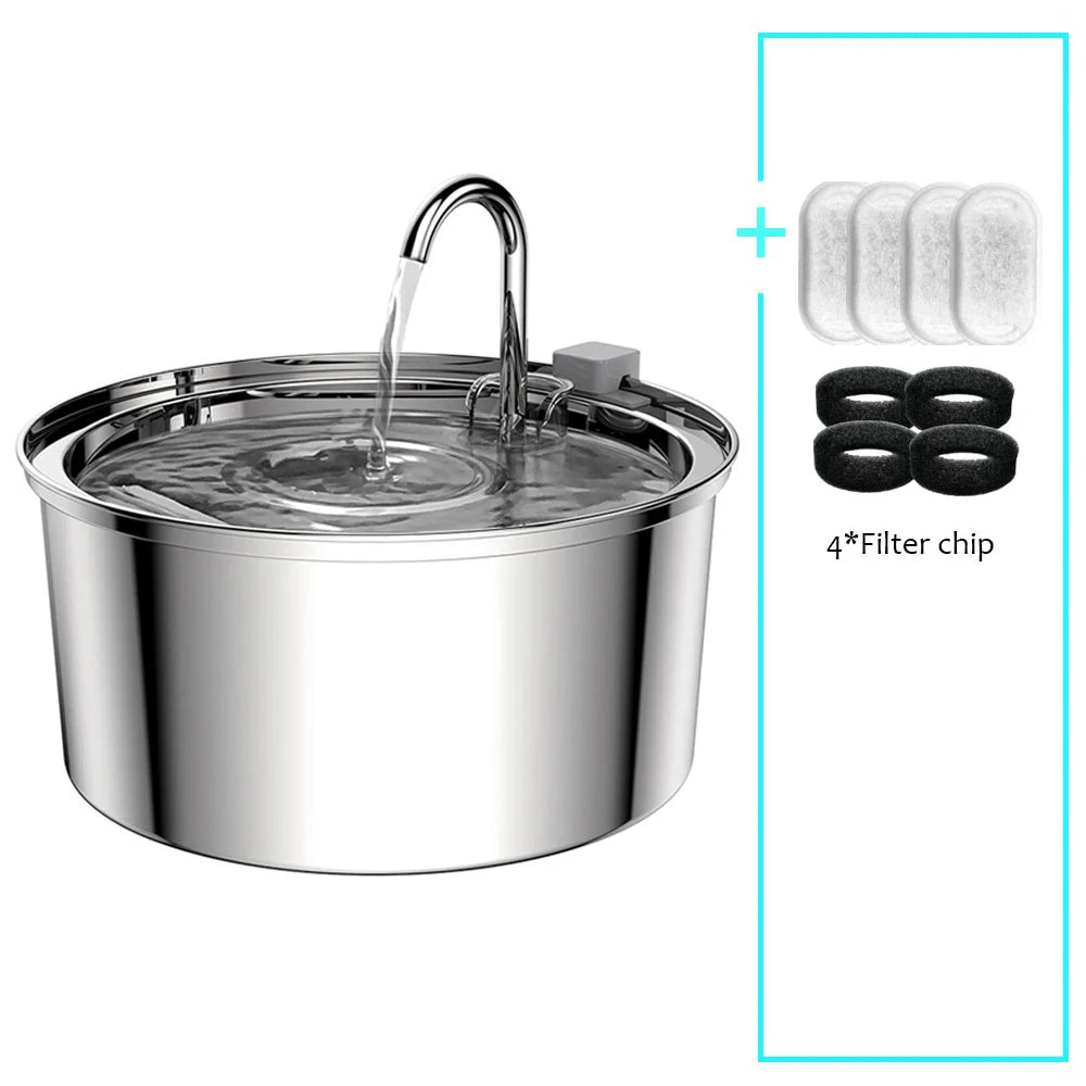 Stainless Steel Pet Automatic Water Fountain