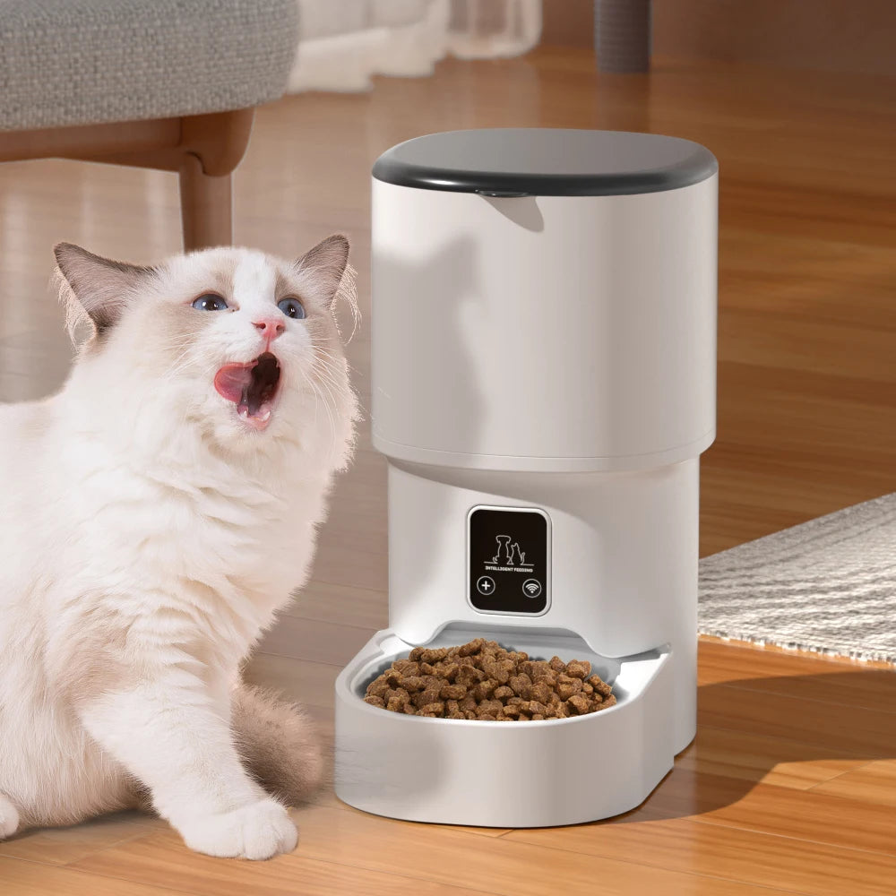 4L WIFI Button Automatic Pet Feeder