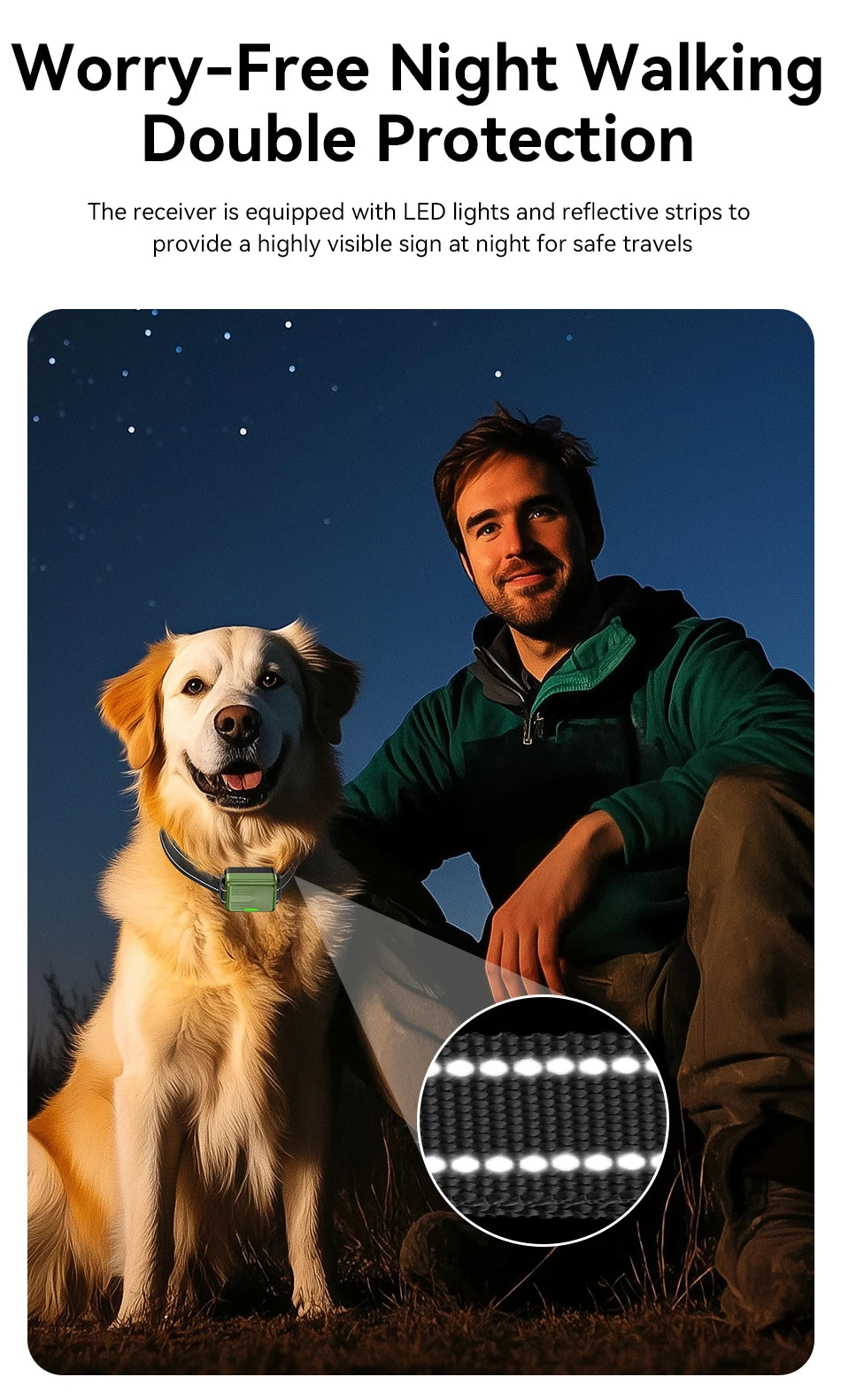 Electric Dog Training Bark Stop Collar With Remote Control