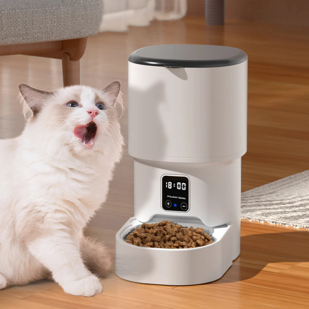 4L WIFI Button Automatic Pet Feeder