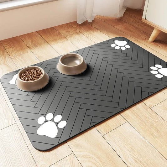 Absorbent Non-Slip Pet Feeding Mat – Quick-Dry & Floor Protection