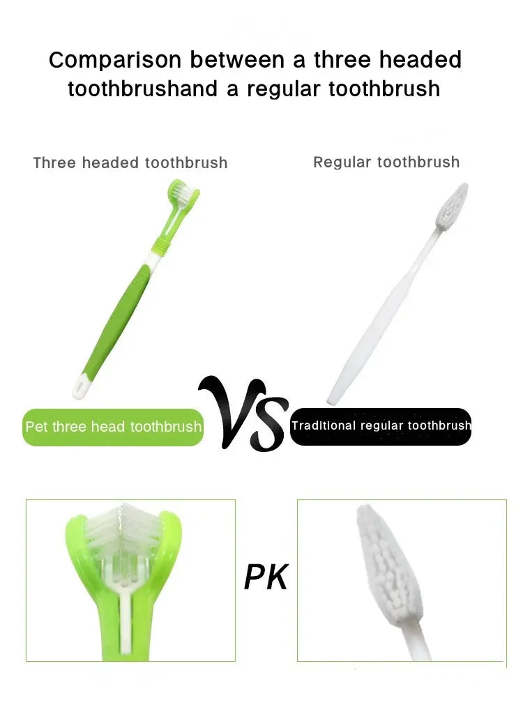 3-Sided Pet Toothbrush