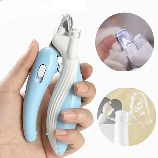 LED Pet Nail Clipper – Stainless Steel Blade with Light for Safety