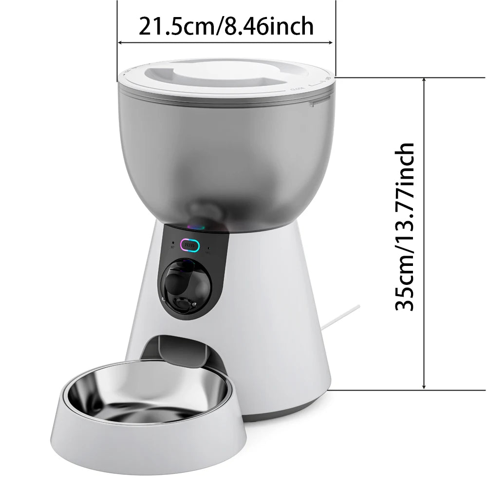 4L 5G Net Automatic Smart Pet Feeder With Camera Recorder Timing Video
