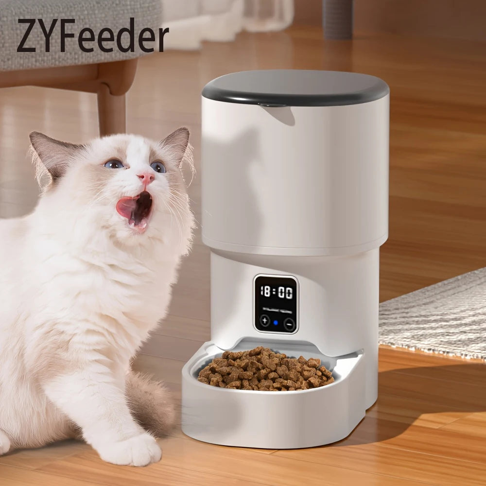 4L WIFI Button Automatic Pet Feeder