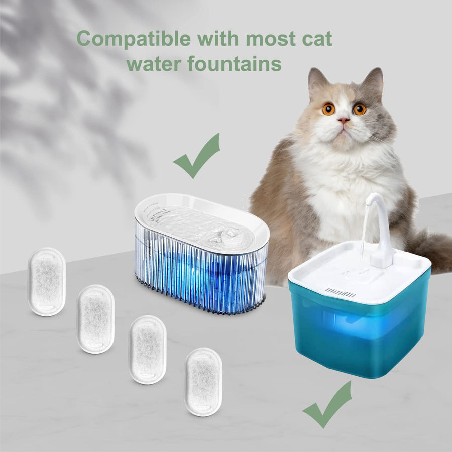 Replacement Filters for Pet Water Fountain Stainless Steel Dispenser Feeders