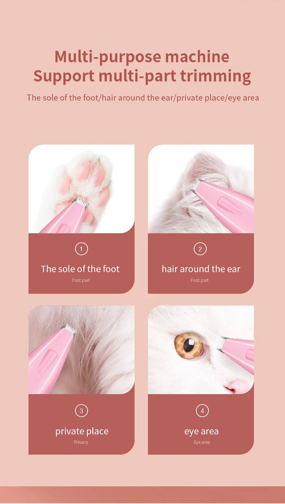 Pet Hair Electric Hair Trimmer