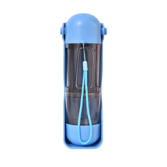 2-in-1 Portable Pet Water & Food Bottle – Leak-Proof, 300ml+200ml