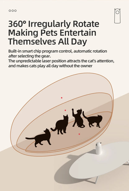Interactive Smart Teasing Pet LED Laser Indoor Pet Toy