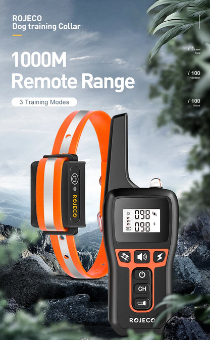 1000m Electric Dog Training Collar with Remote Control