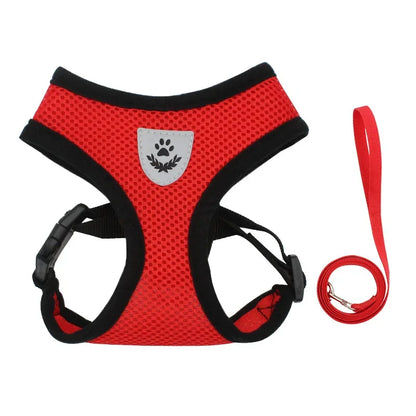 Adjustable Vest Polyester Mesh Breathable Harnesses Reflective for Pet