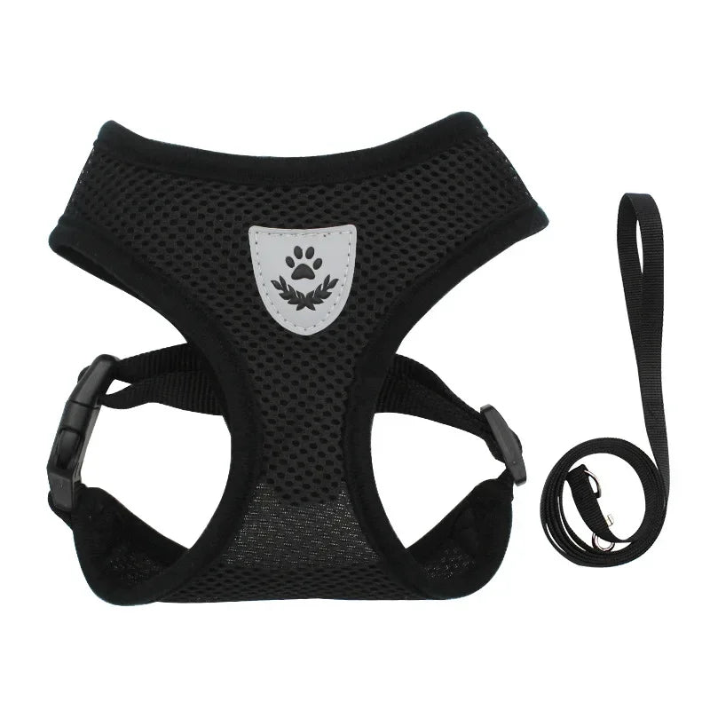 Adjustable Vest Polyester Mesh Breathable Harnesses Reflective for Pet