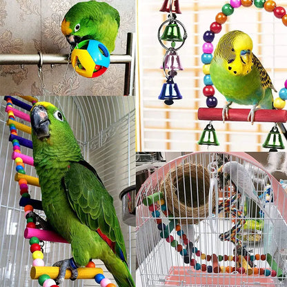 Bird Toy Set – Training Toys & Cage Accessories for Small Parrots