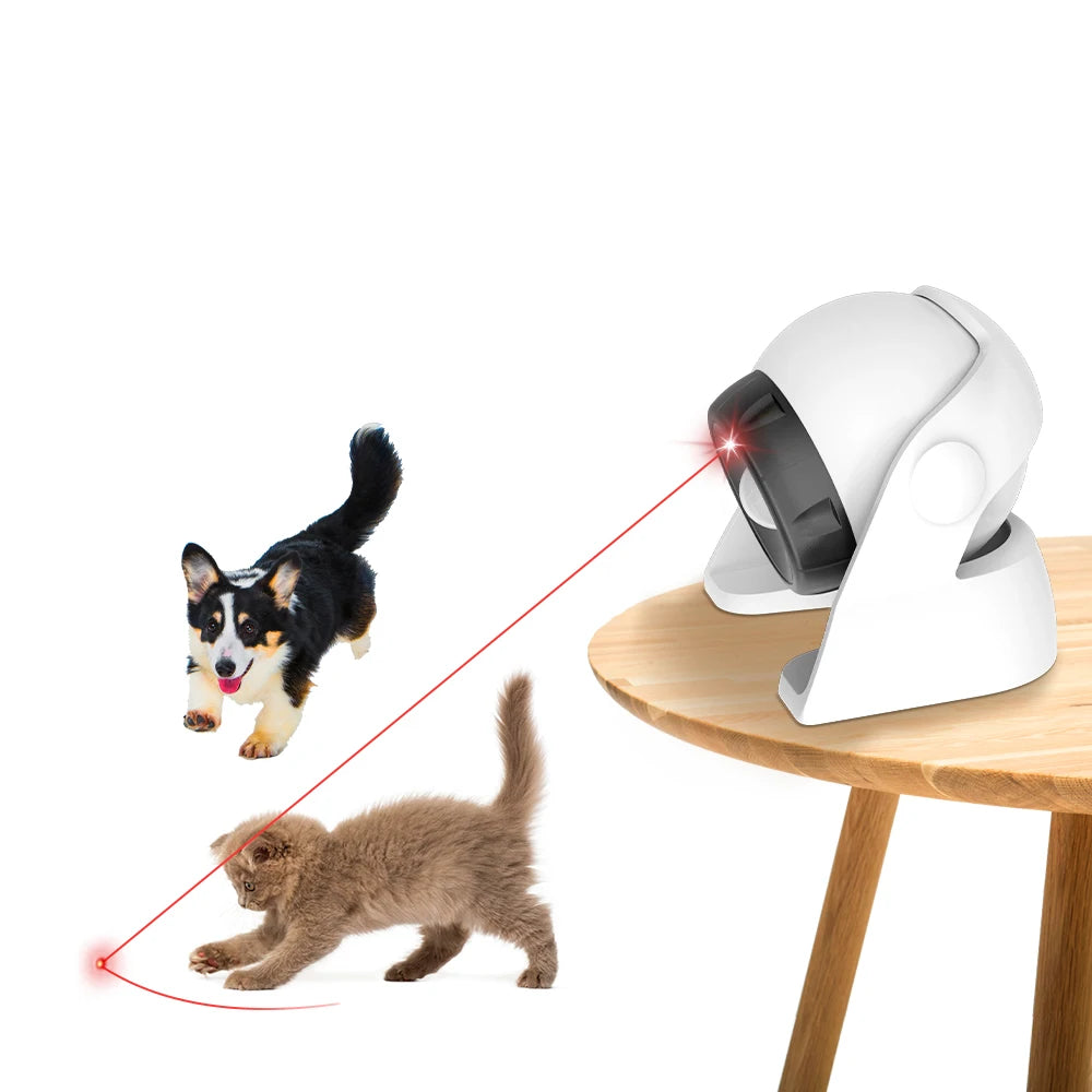 Mix Fast & Slow Laser Game Multi-Angle Adjustable Rechargeable Pet Toys