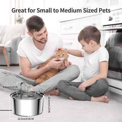 Stainless Steel Pet Automatic Water Fountain