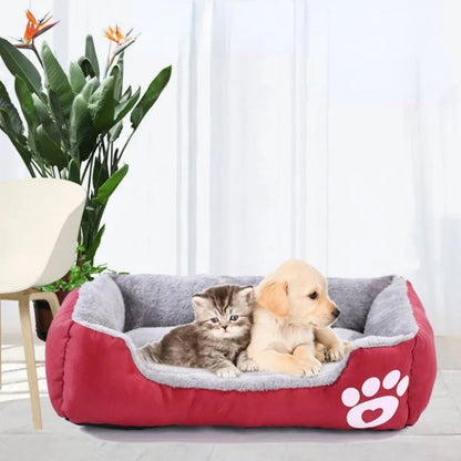 Large Pet Square Plush Washable  Mattress