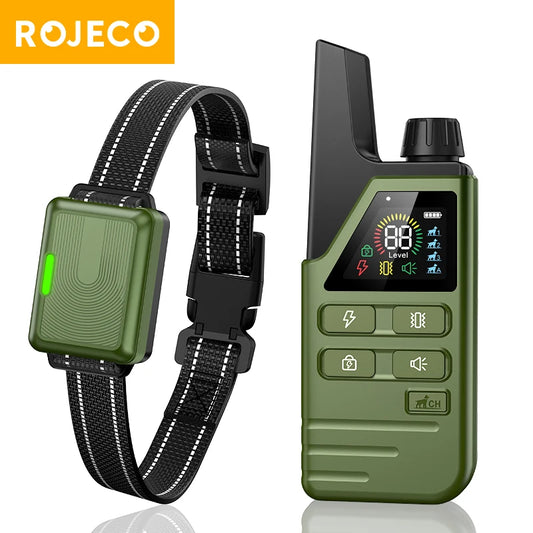Electric Dog Training Bark Stop Collar With Remote Control