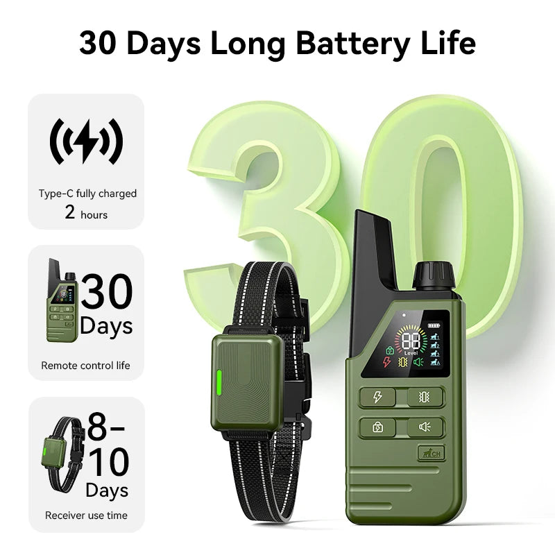 Electric Dog Training Bark Stop Collar With Remote Control