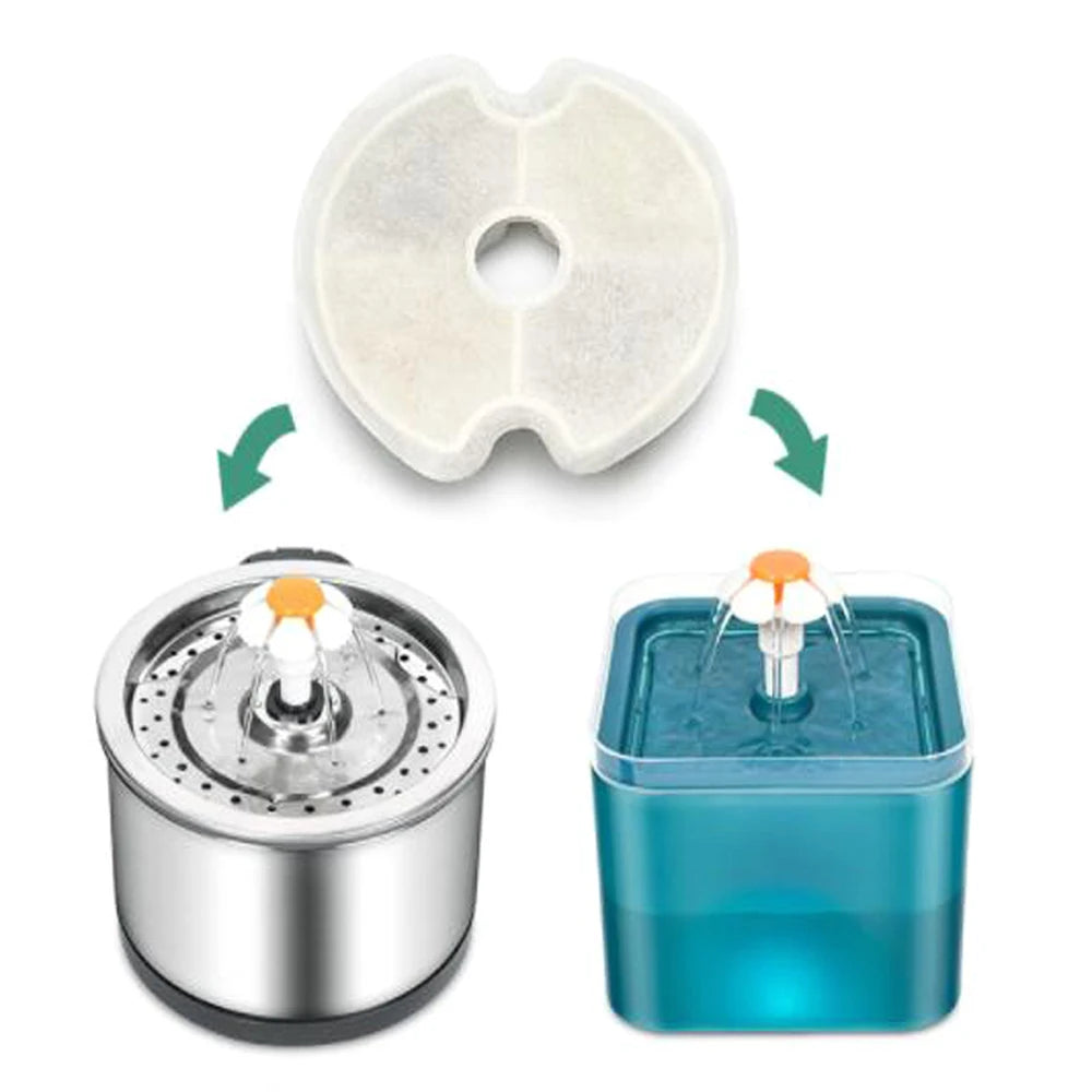 Pet Water Dispenser Filter – Activated Carbon & Resin for Cats & Dogs