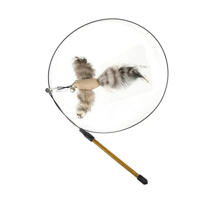 Simulation Bird Cat Toy – Suction Cup Feather Teaser Wand for Play