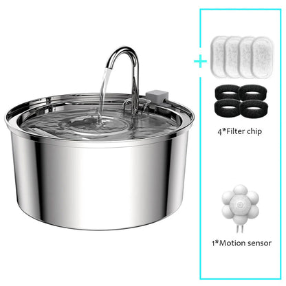 Stainless Steel Pet Automatic Water Fountain
