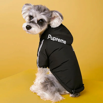 Winter Warm Fleece Waterproof Reflective Pet Clothes For Small to Medium Pet