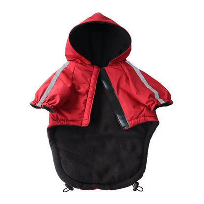 Winter Warm Fleece Waterproof Reflective Pet Clothes For Small to Medium Pet