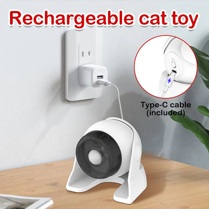 Mix Fast & Slow Laser Game Multi-Angle Adjustable Rechargeable Pet Toys