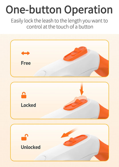 5M Automatic Retractable Dog Leash LED Luminous