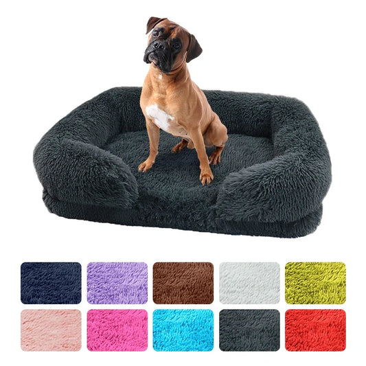 Large Thickened Pad Dog Sleeping Bed square kennel