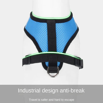 Adjustable Vest Polyester Mesh Breathable Harnesses Reflective for Pet