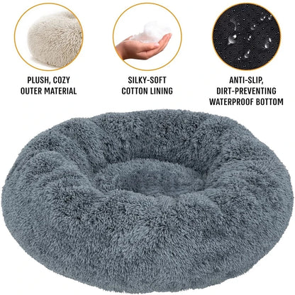 Round Pet Bed for Large Dog - Super Soft