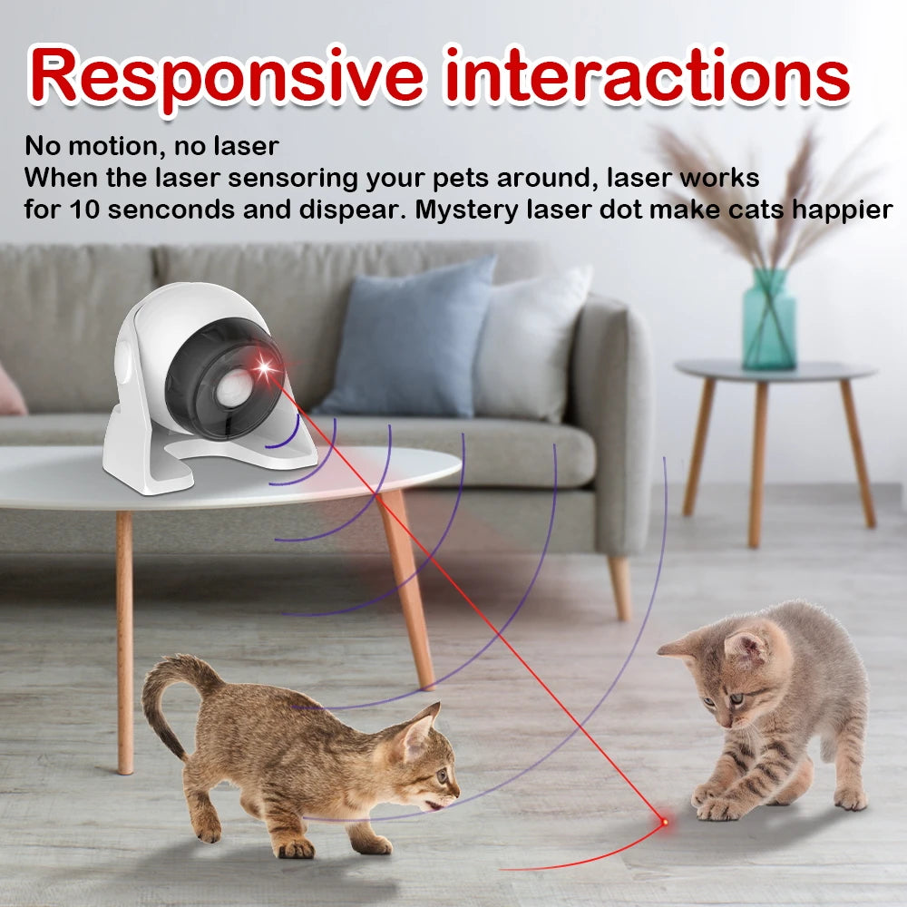 Mix Fast & Slow Laser Game Multi-Angle Adjustable Rechargeable Pet Toys