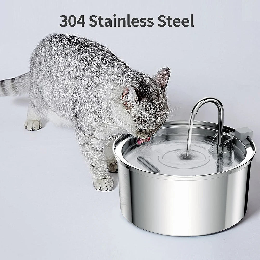 Stainless Steel Pet Automatic Water Fountain