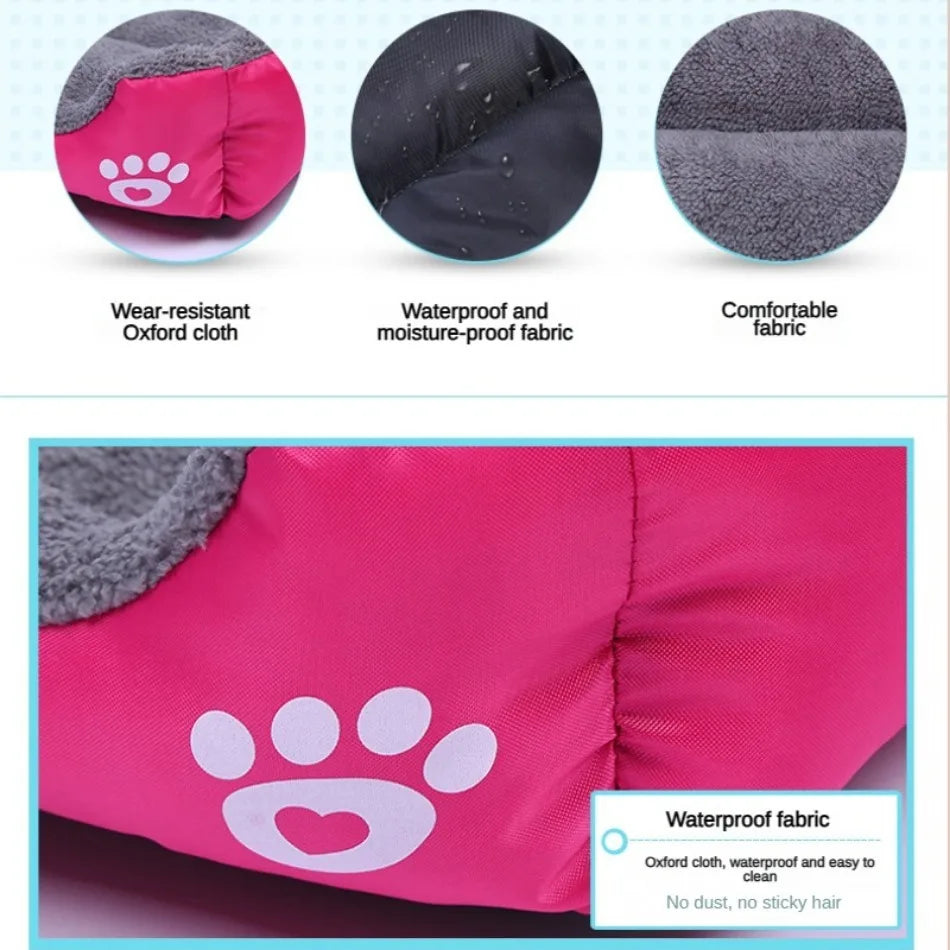 Large Pet Square Plush Washable  Mattress