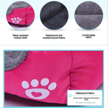 Large Pet Square Plush Washable  Mattress