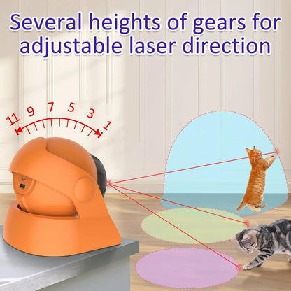 Mix Fast & Slow Laser Game Multi-Angle Adjustable Rechargeable Pet Toys