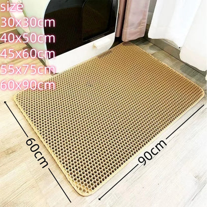 Large size Double Layer Waterproof Cat Litter Mat