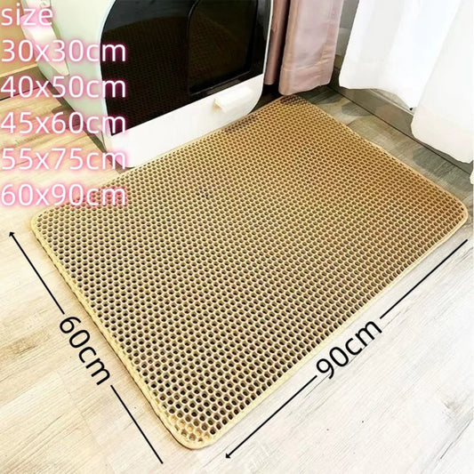 Large size Double Layer Waterproof Cat Litter Mat